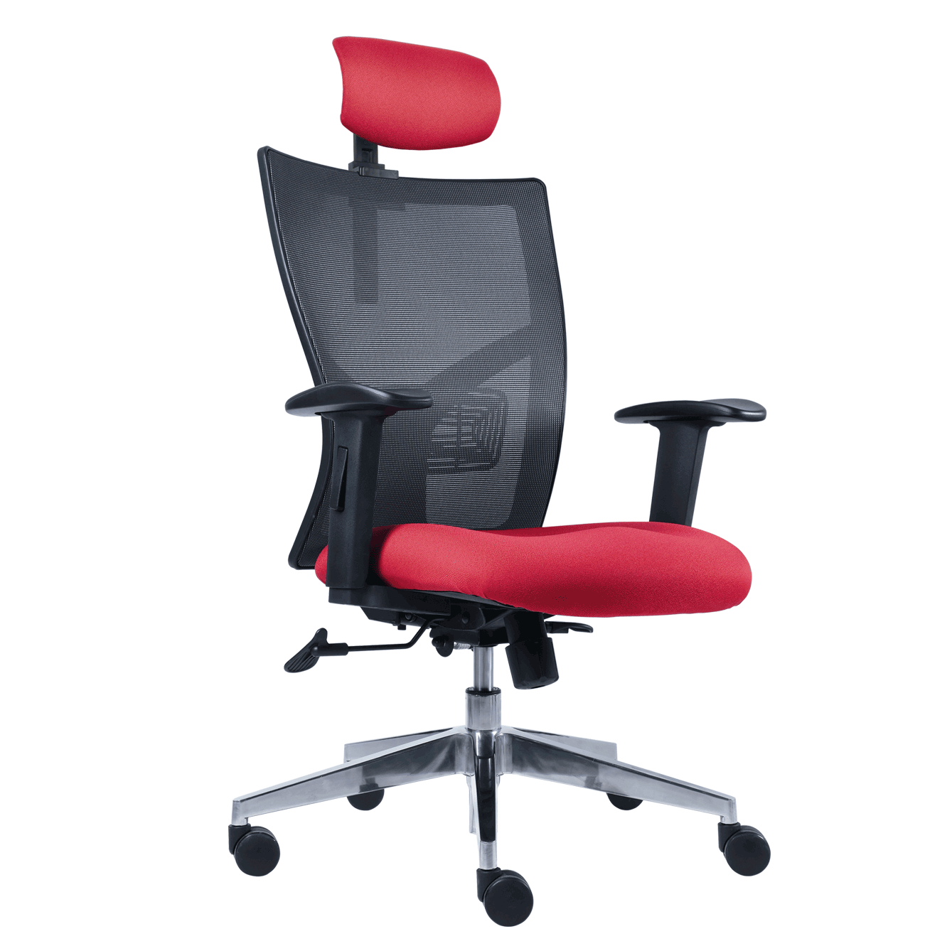 BM 3000 CC silla operativa respaldo medio con cabecera, respaldo en malla  base de aluminio - Muebles para Laboratorio México